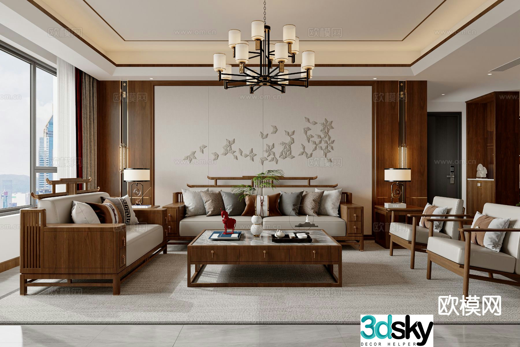 New Chinese restaurant 3D model