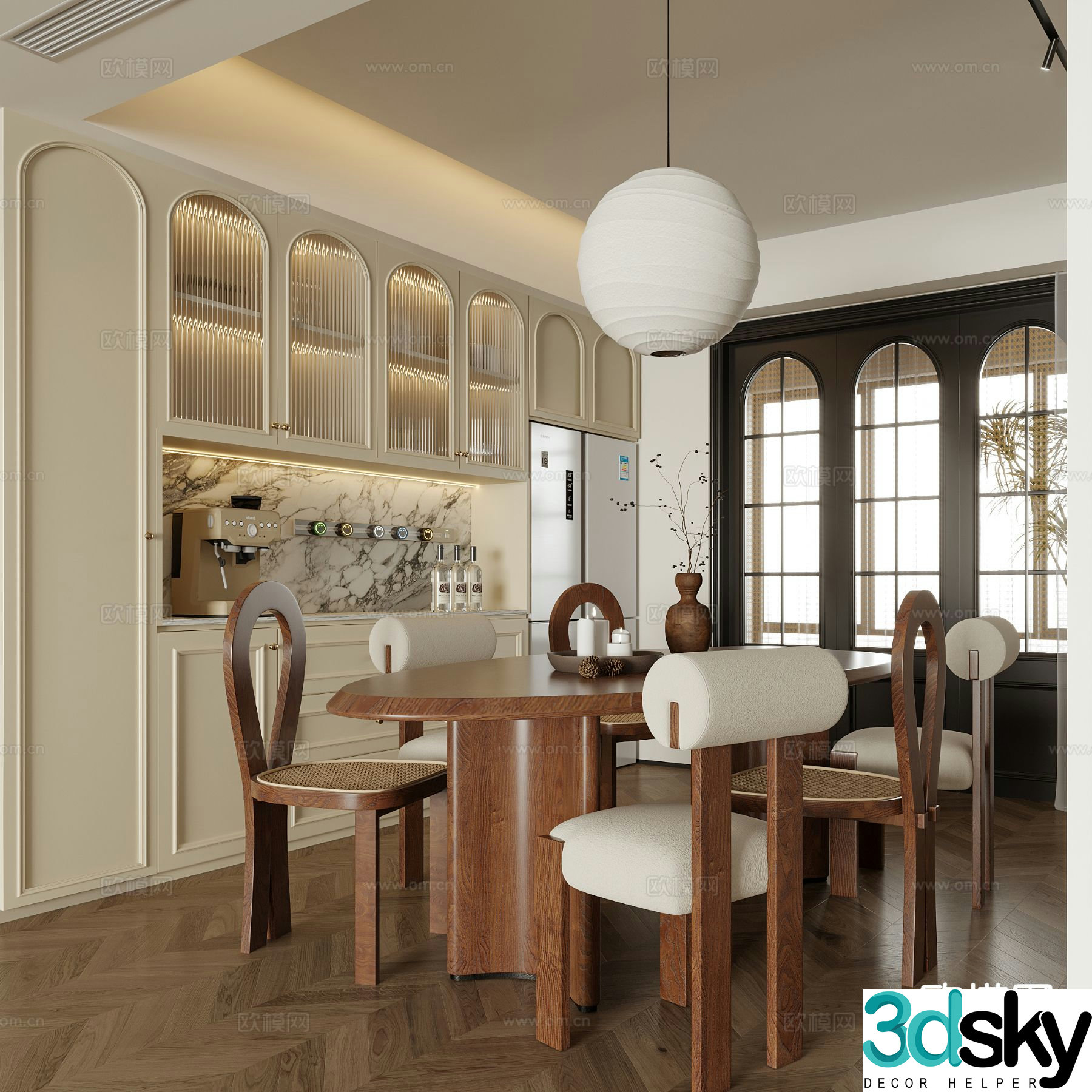 Medieval style restaurant 3d model