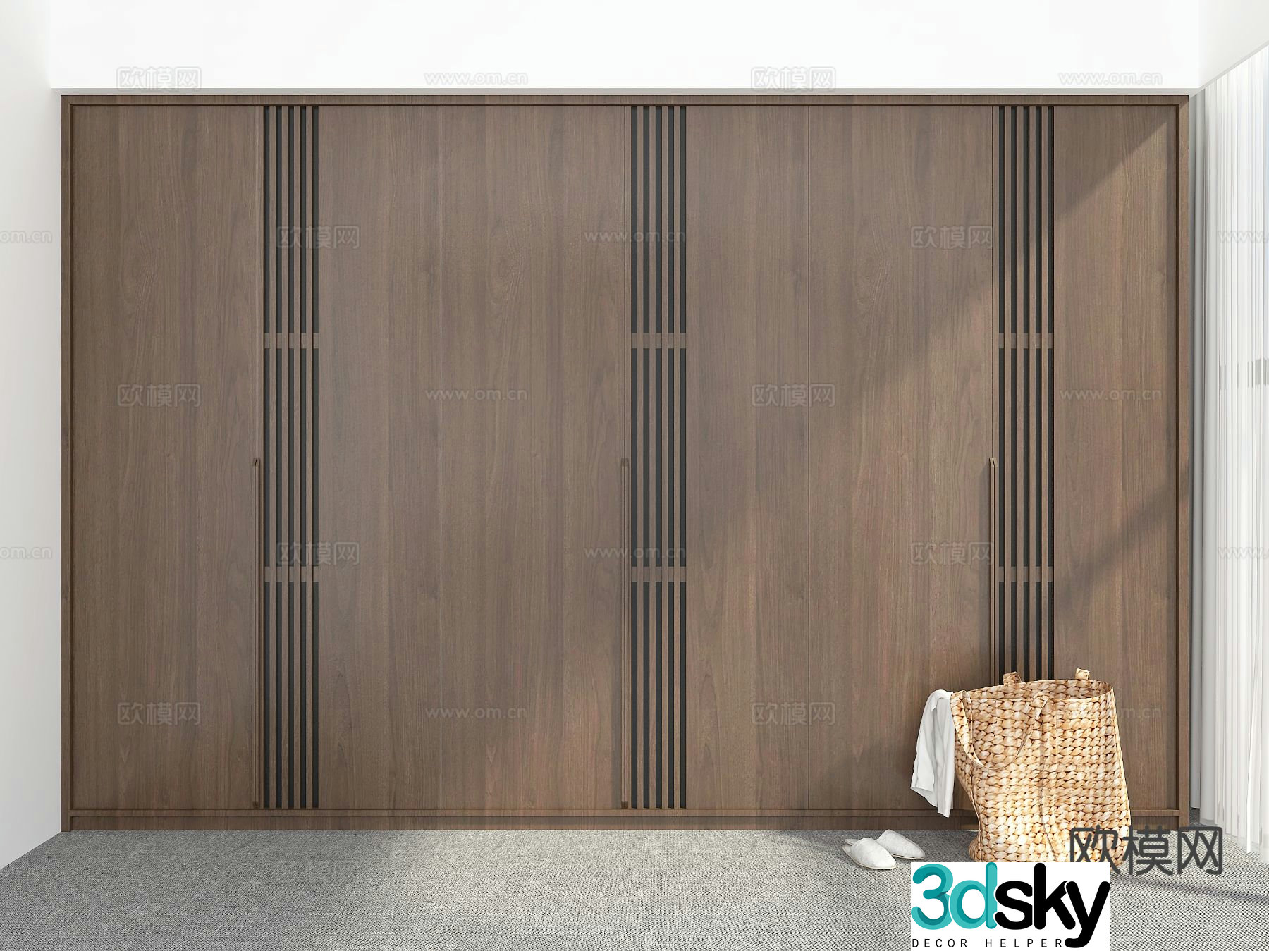 Modern wardrobe 3d model