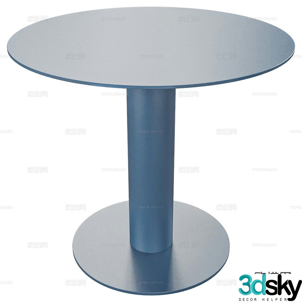 Dale dining table round table 3d model