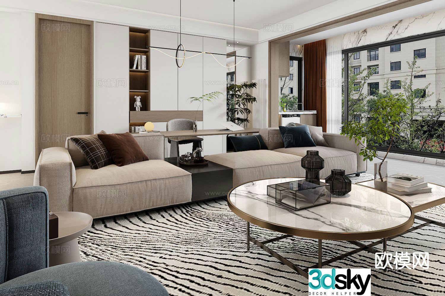 Italian living room 3d model