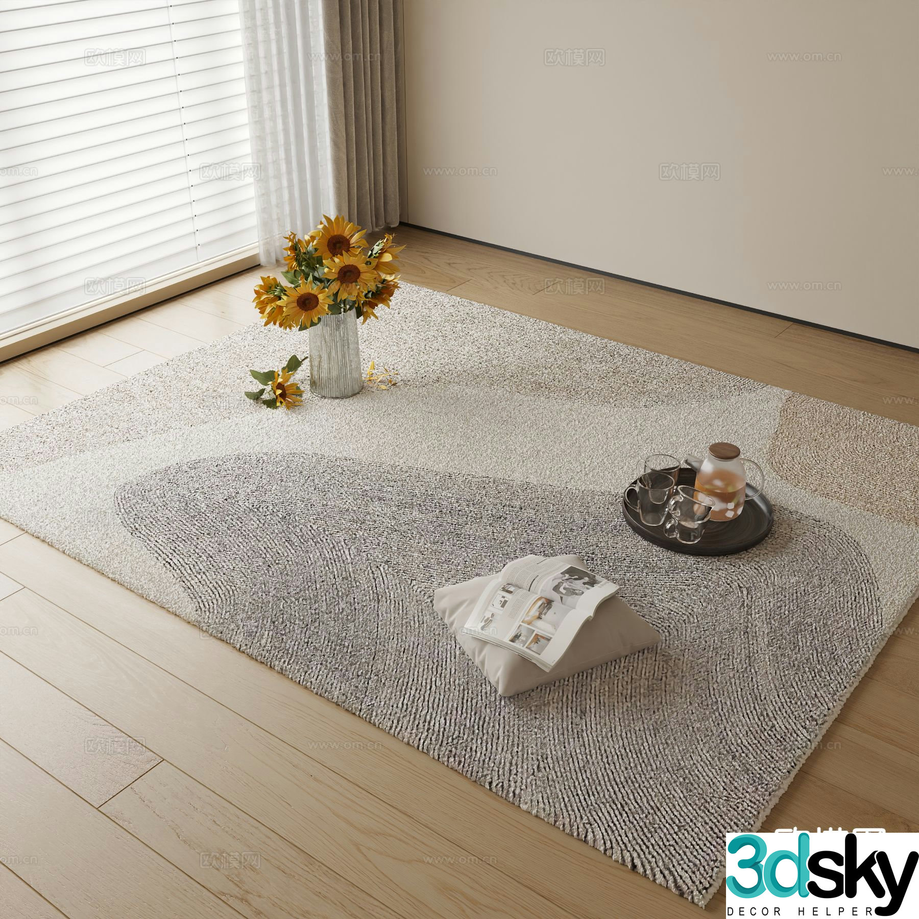 Plain carpet 3d model