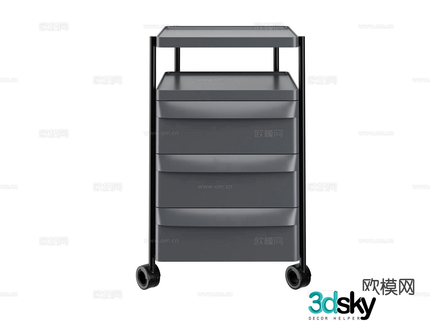 File cabinet locker 3d model
