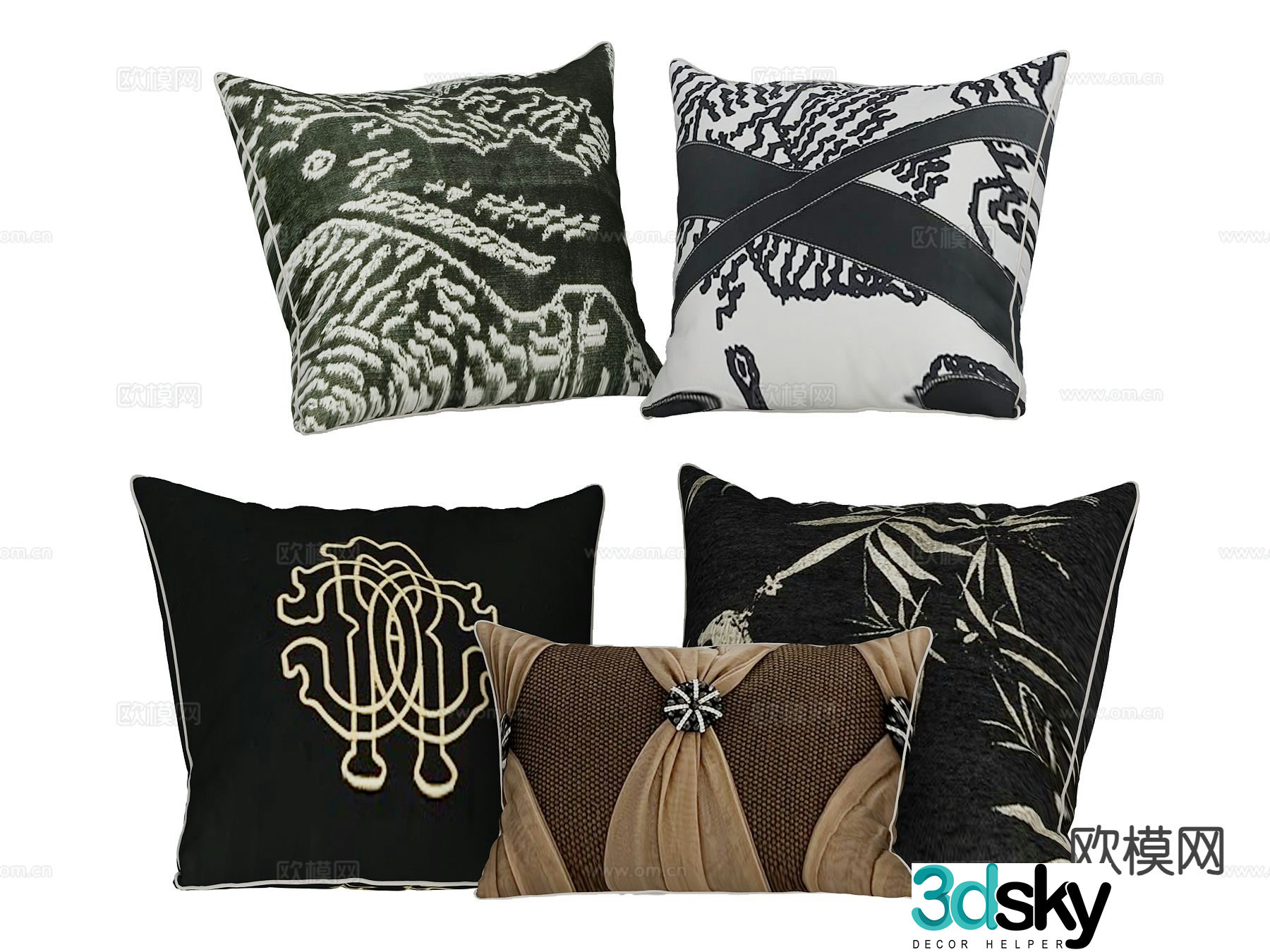 Square pillow pillow 3d model