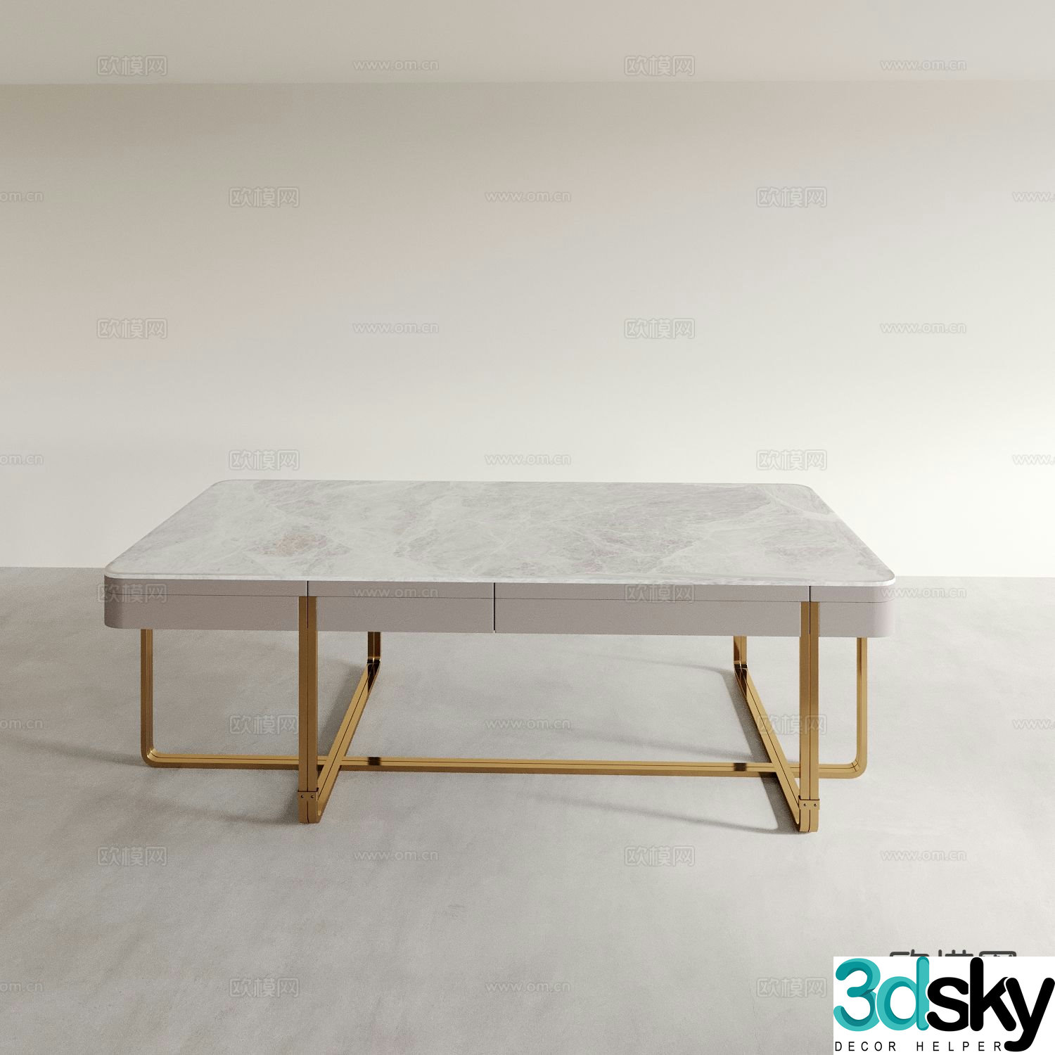 Modern coffee table 3d model
