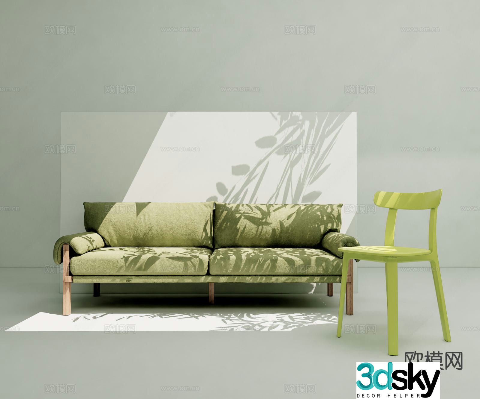 Modern love sofa 3d model