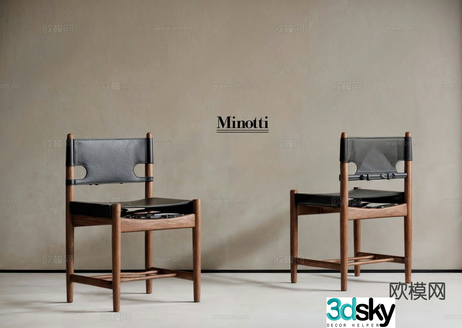 Medieval style chair leisure chair dining chair 3d model