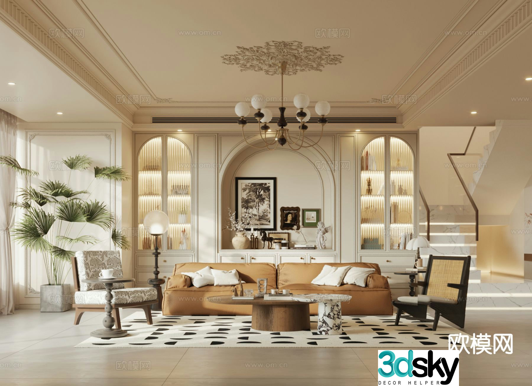 French restaurant 3d model