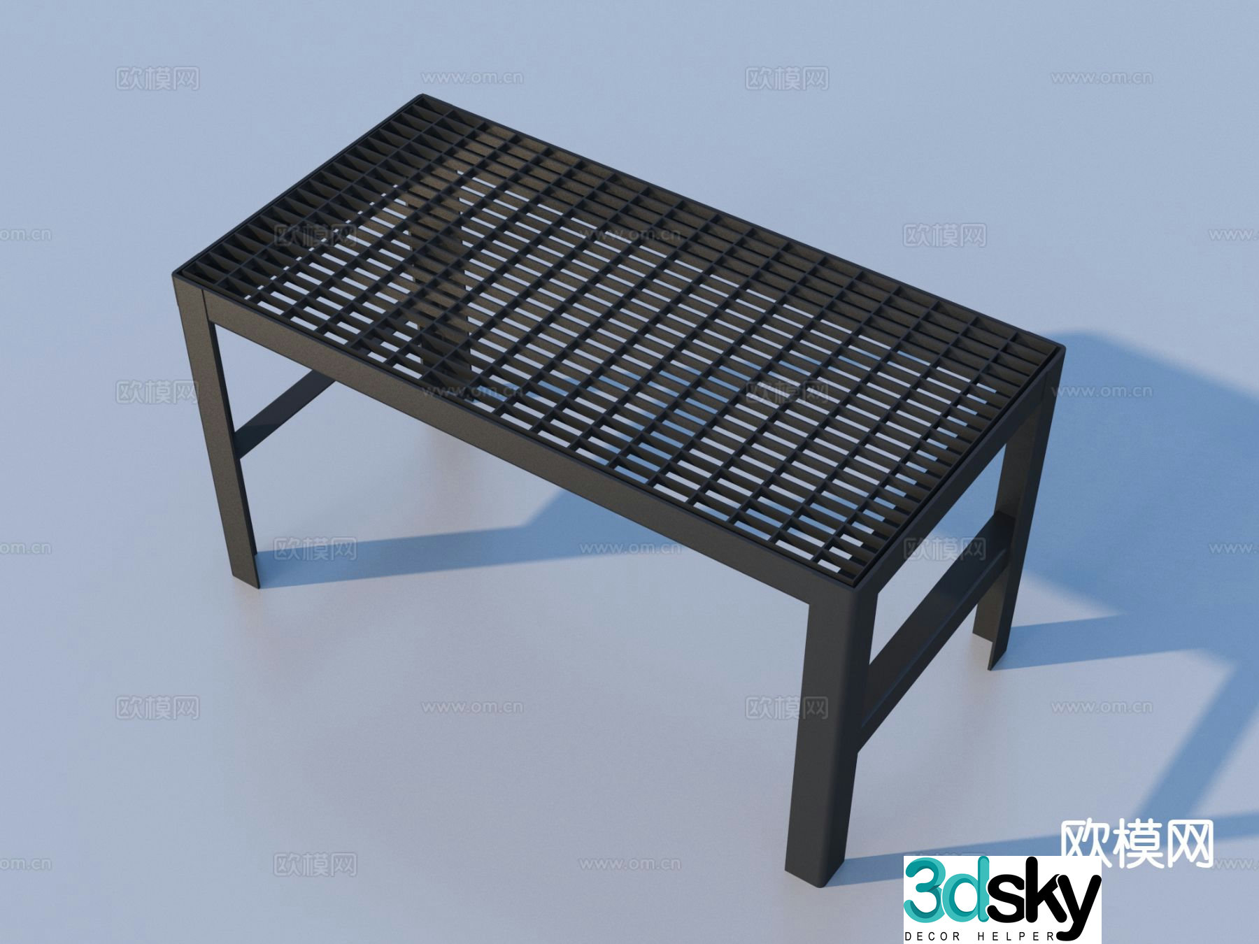 Modern work table work table 3d model