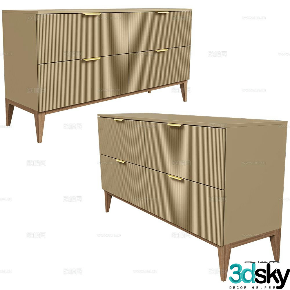 Mister side cabinet entrance cabinet 3d model