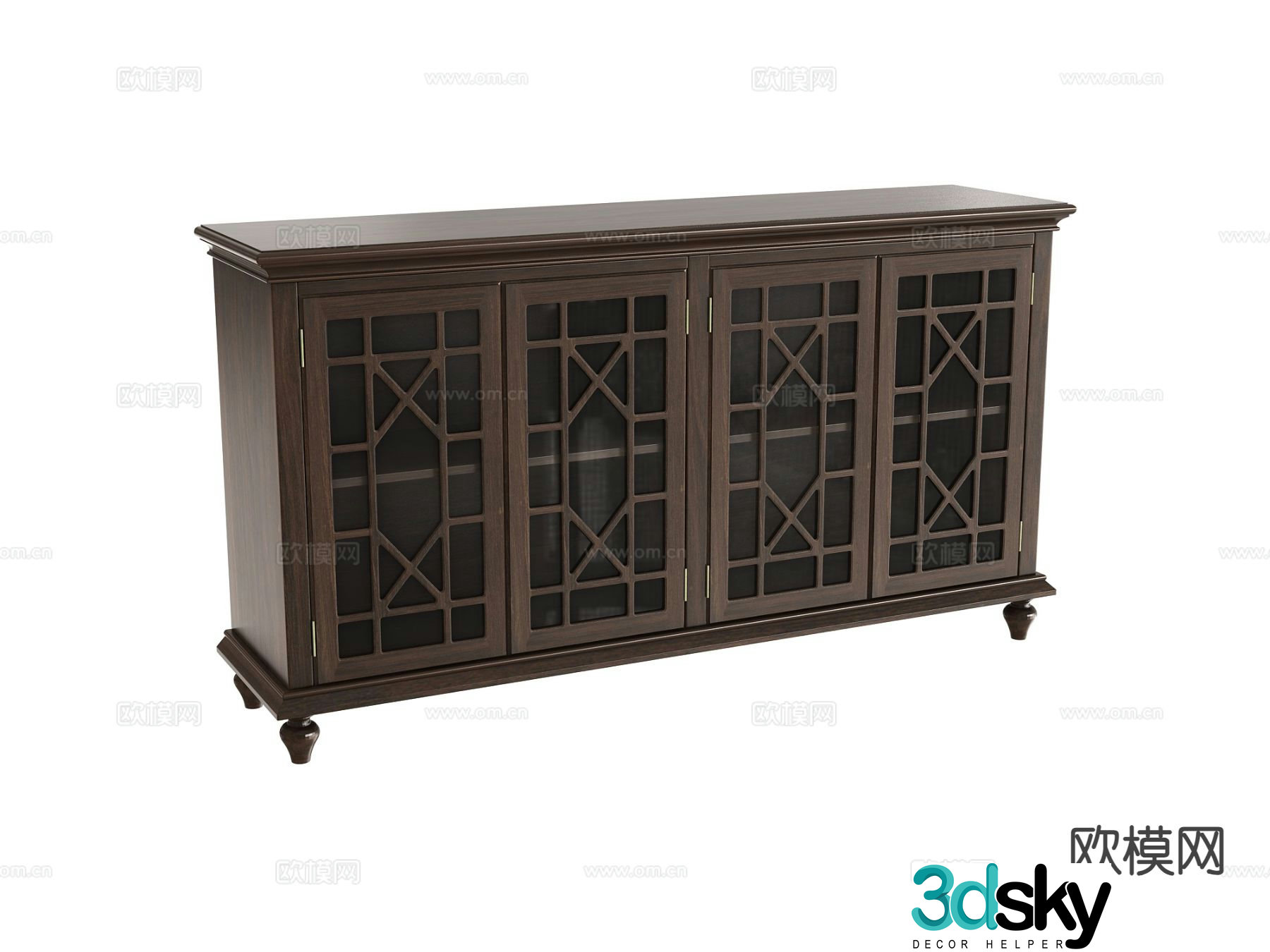 American sideboard 3d model