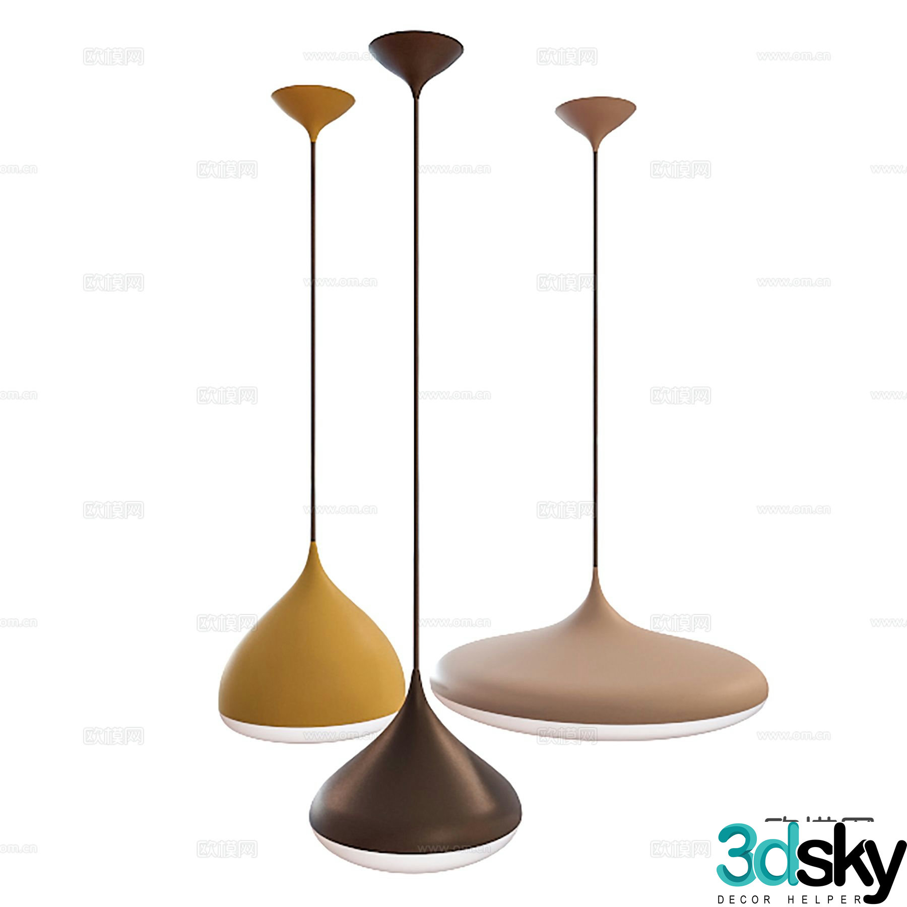 Modern interior chandelier dining room chandelier 3d model