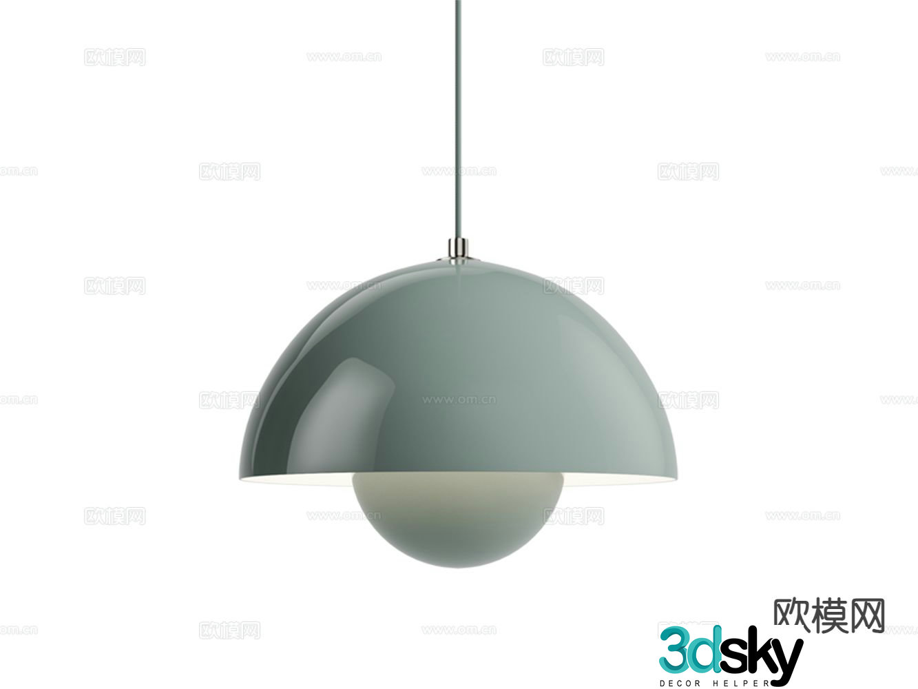 Hemispheric chandelier 3d model