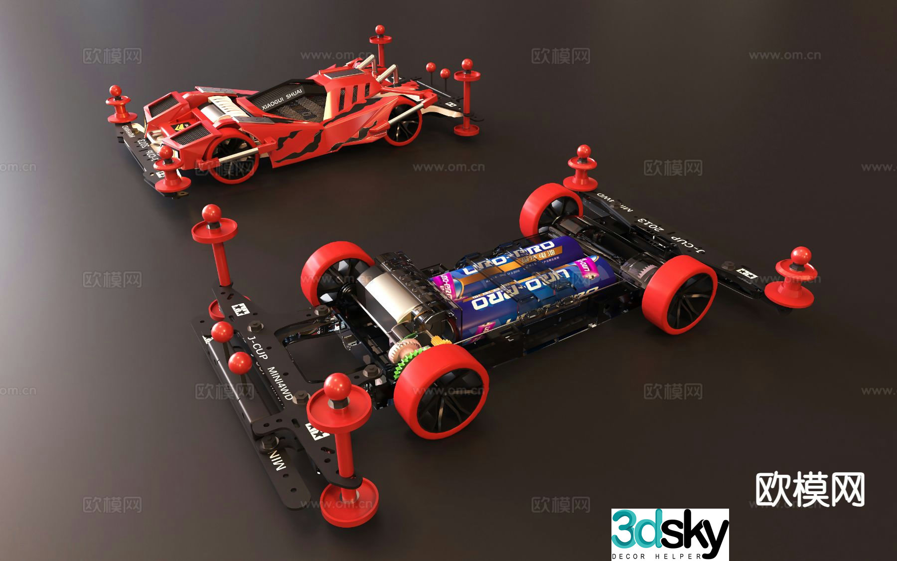 Big Mac 4WD QQ Speed â€‹â€‹â€‹â€‹Toy Lego Car Model 3D Model