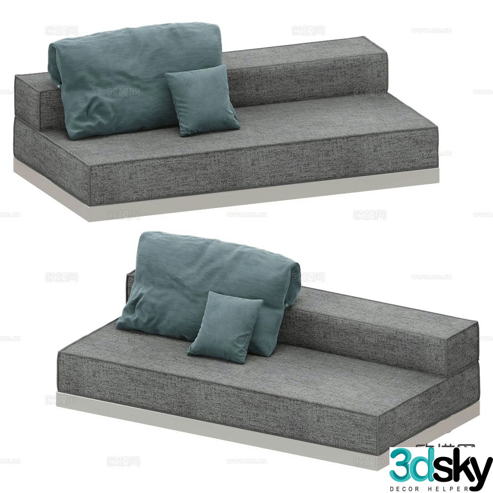 Saba multi-person sofa 3d model