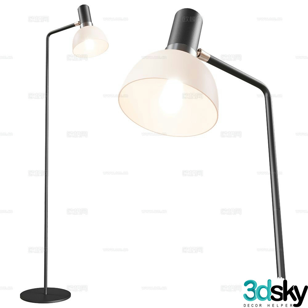 Zuiver Group minimalist floor lamp fishing lamp 3d model