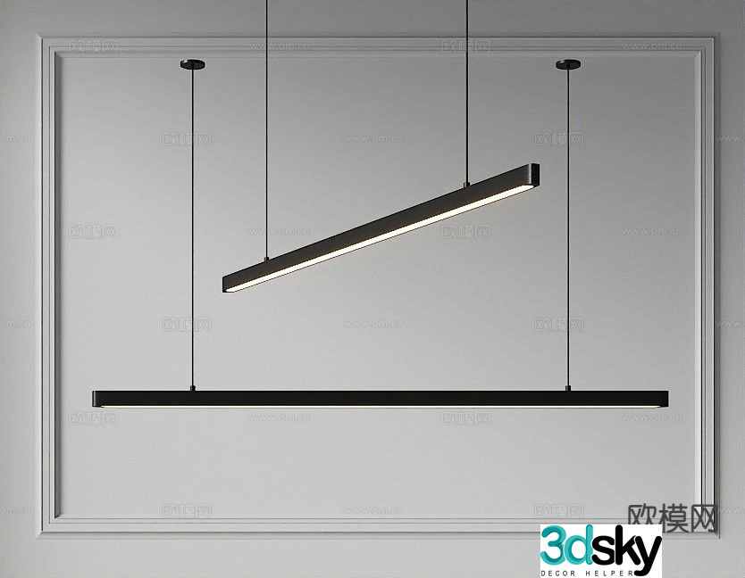 Modern chandelier living room chandelier dining room chandelier 3d model