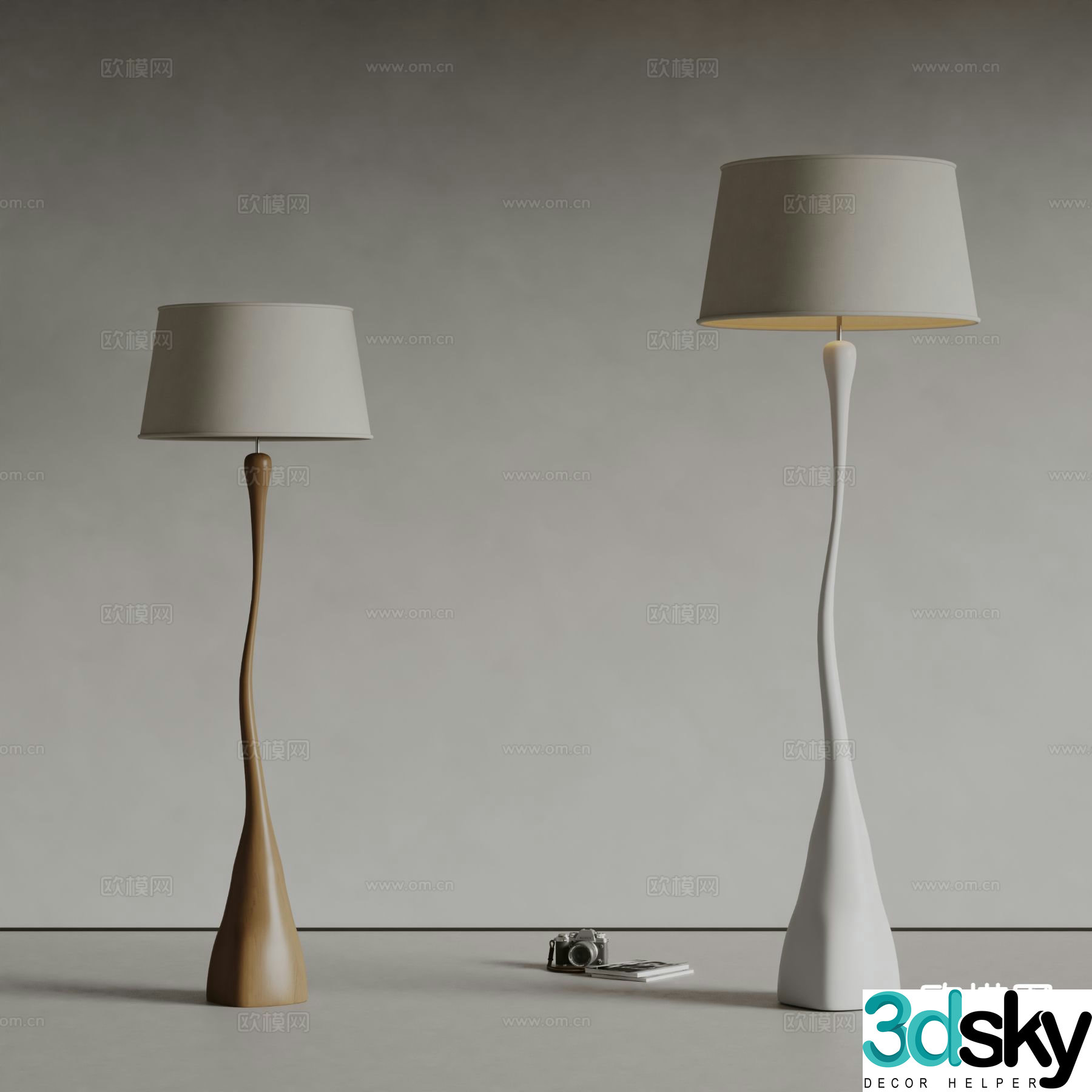 willisau floor lamp special shaped floor lamp 3d model