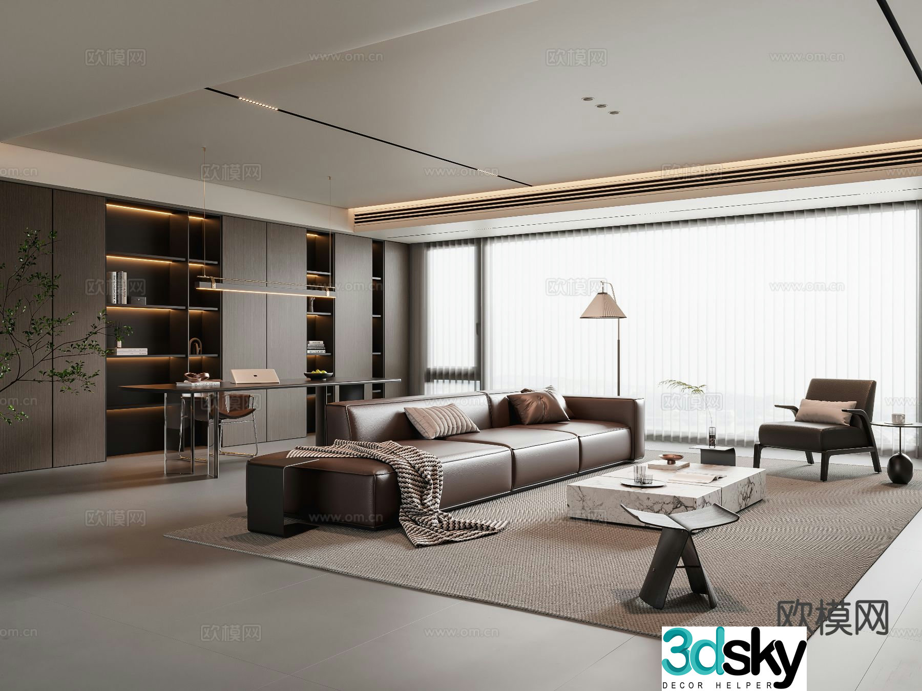 Italian living room 3d model