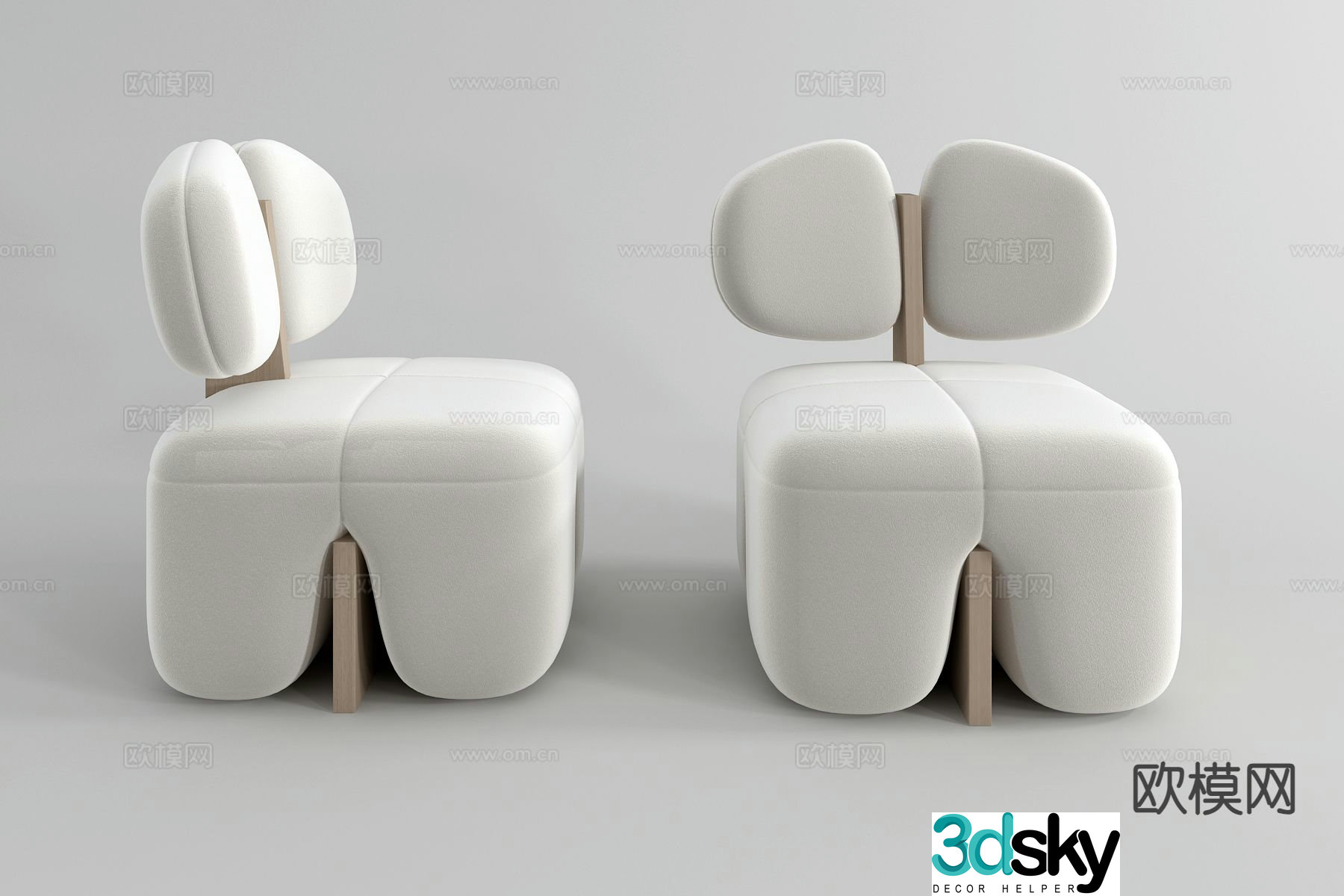 Modern chair sofa chair leisure chair 3d model