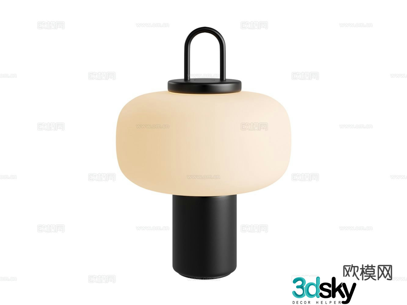 Minimalist desk lamp 3d model