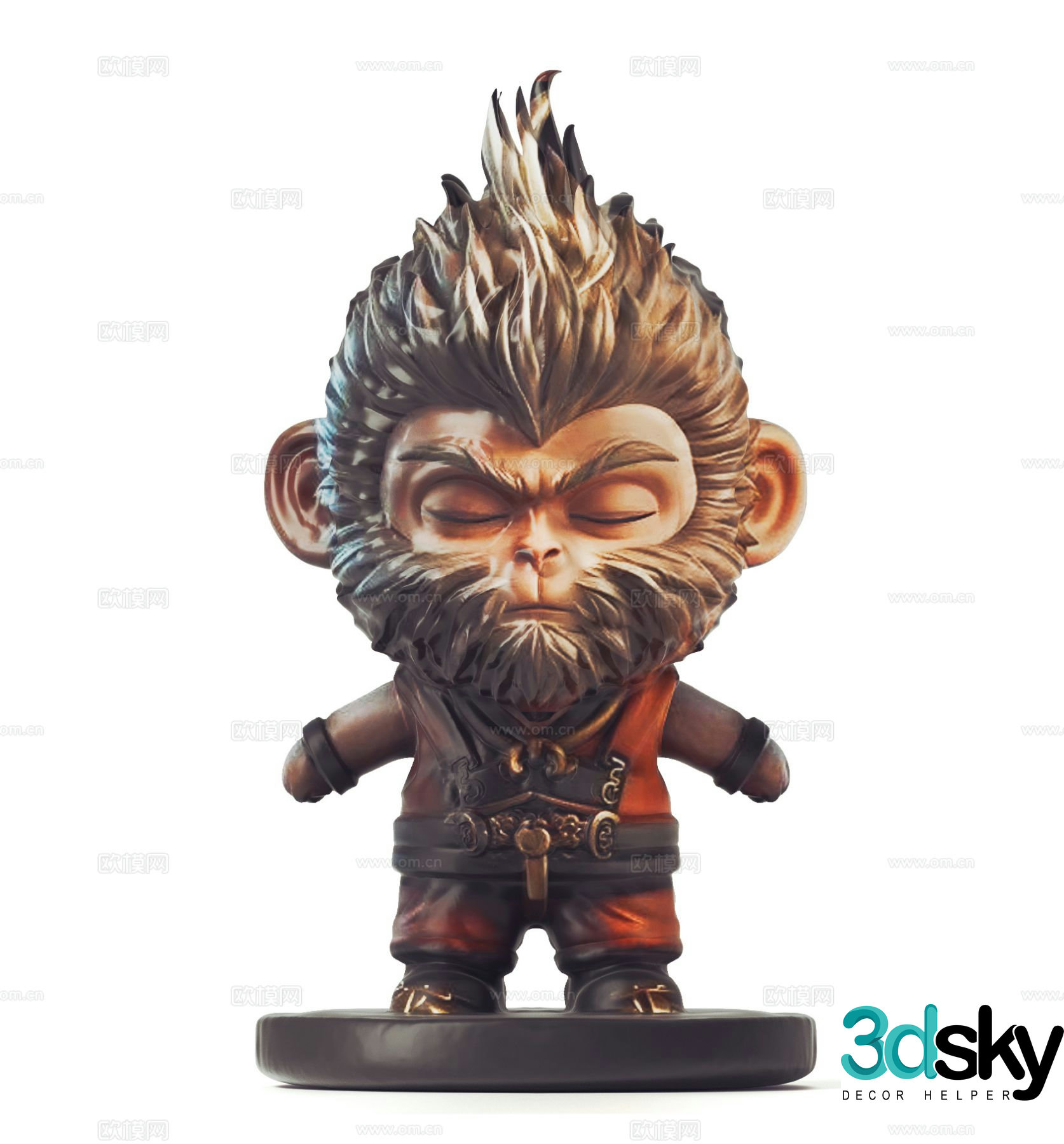 Wukong Sculpture Monkey Sculpture 3D model