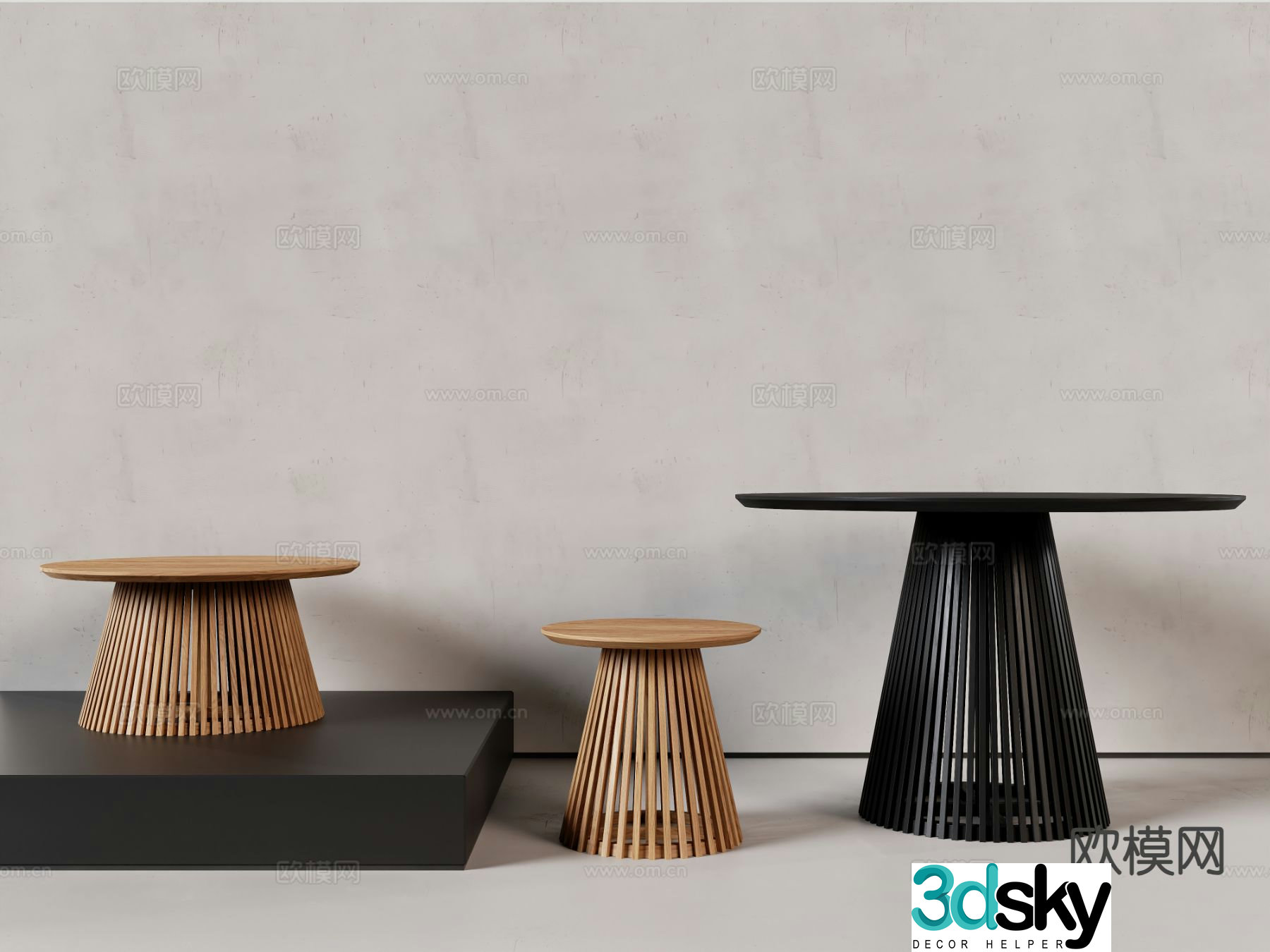 Modern coffee table 3d model
