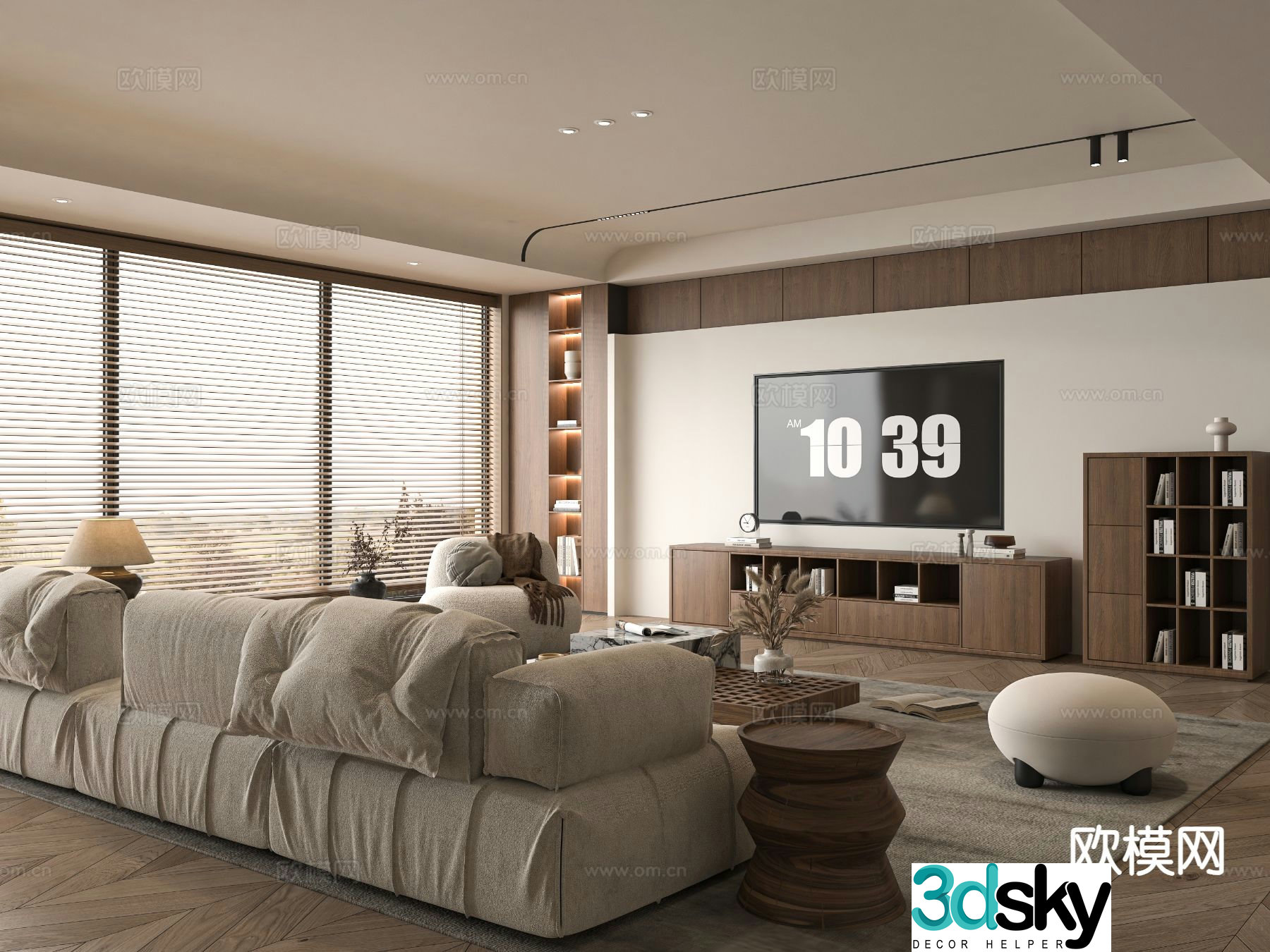 Medieval style living room 3D model