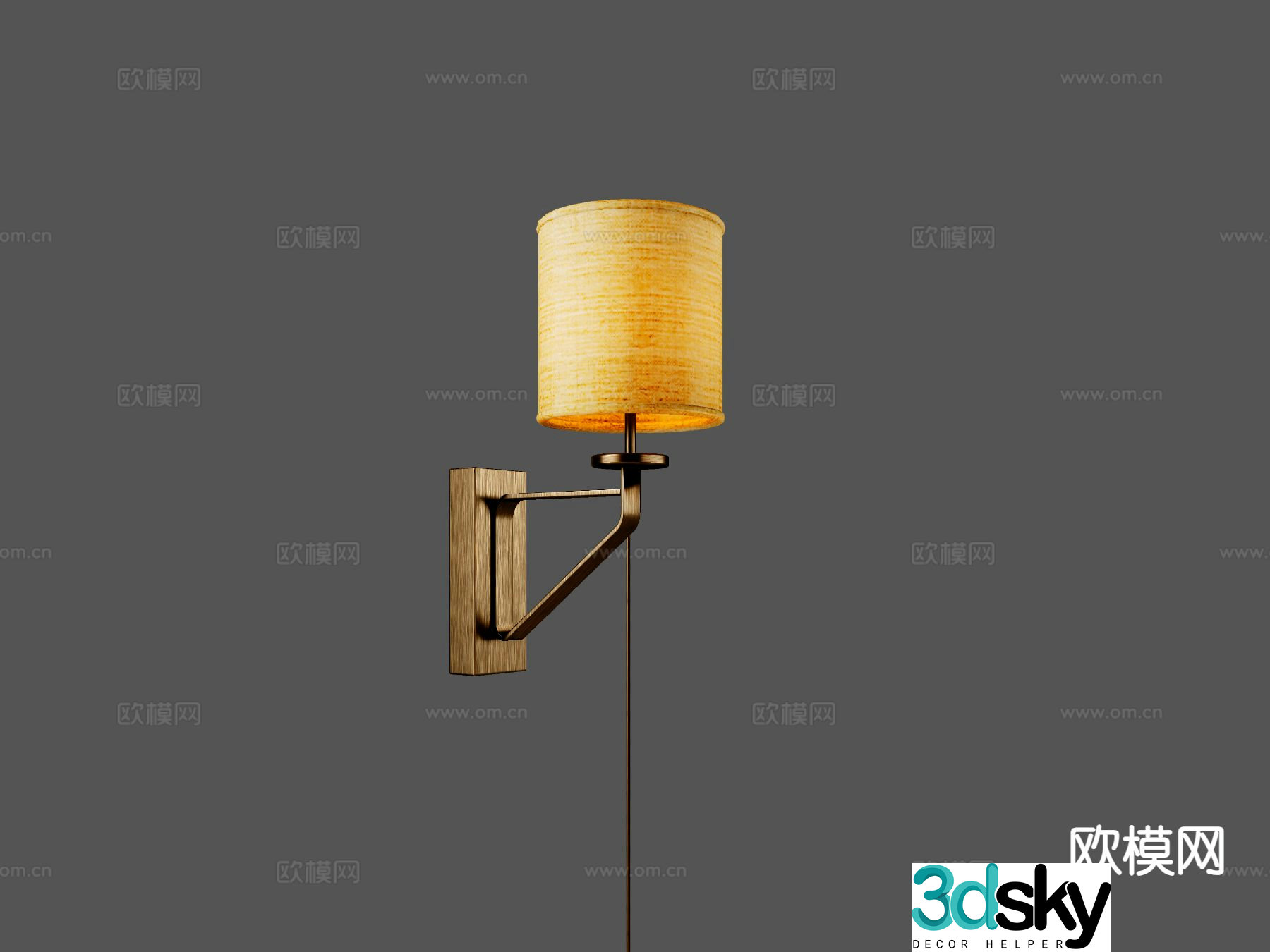 Wabi-sabi wall lamp 3d model