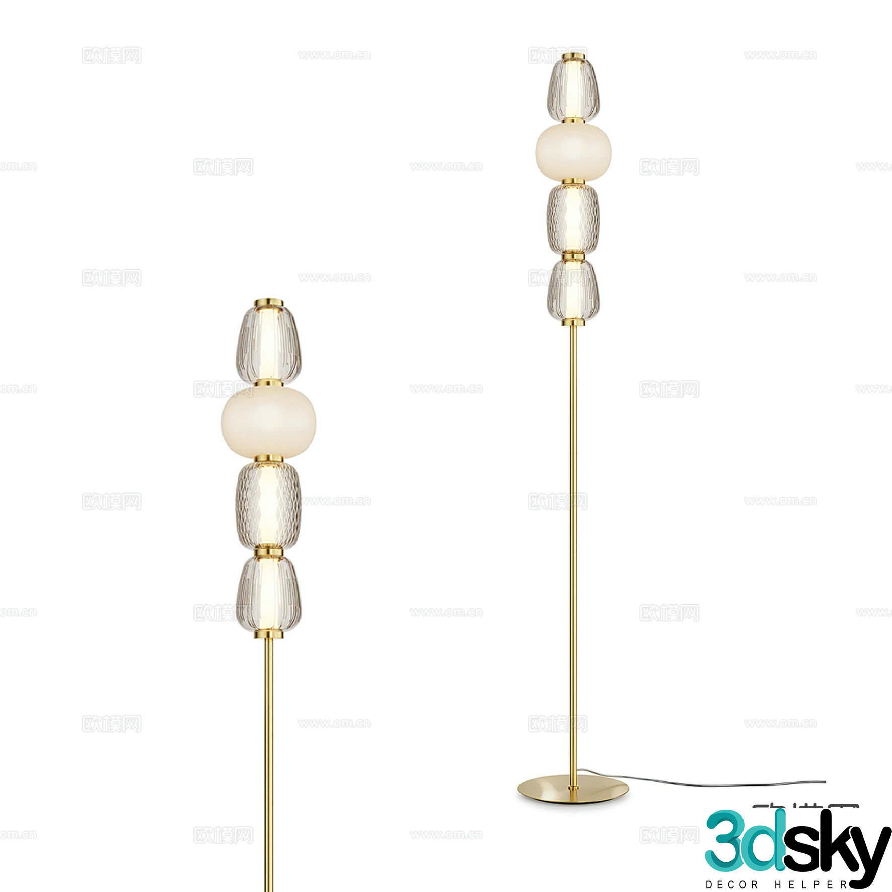 Modern floor lamp 3d model
