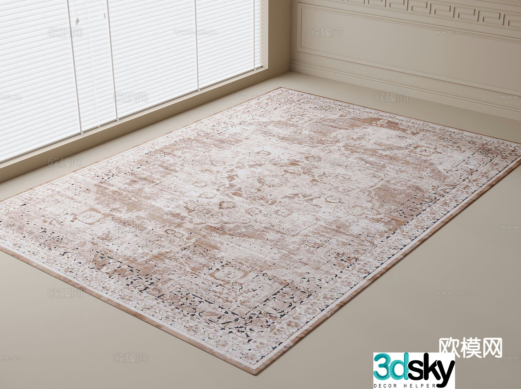 American carpet 3d model