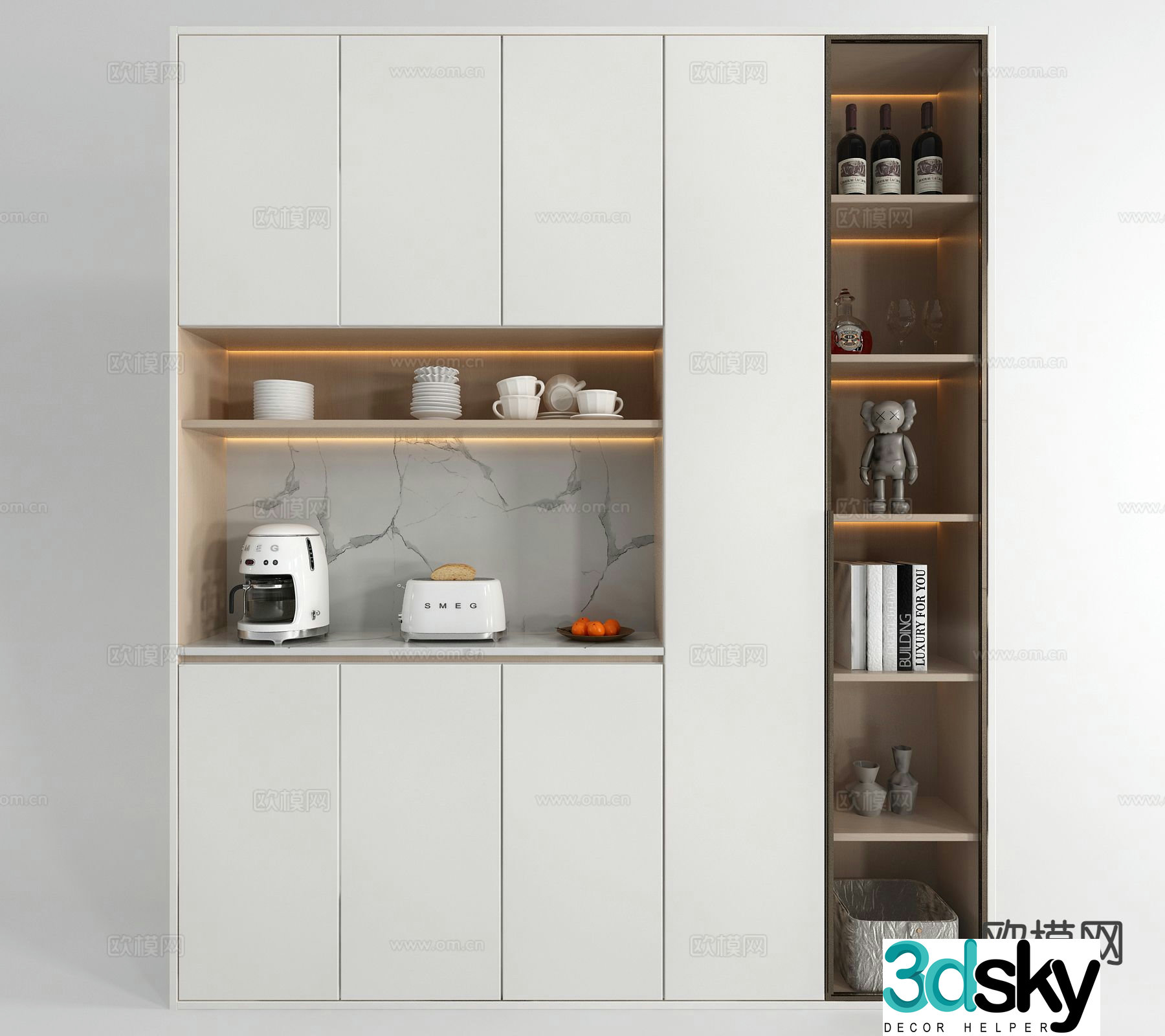Modern sideboard 3d model
