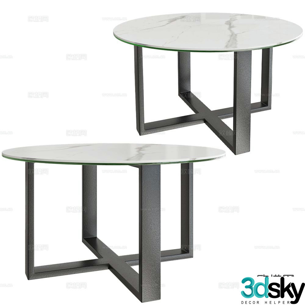 CERAGLASS coffee table 3d model