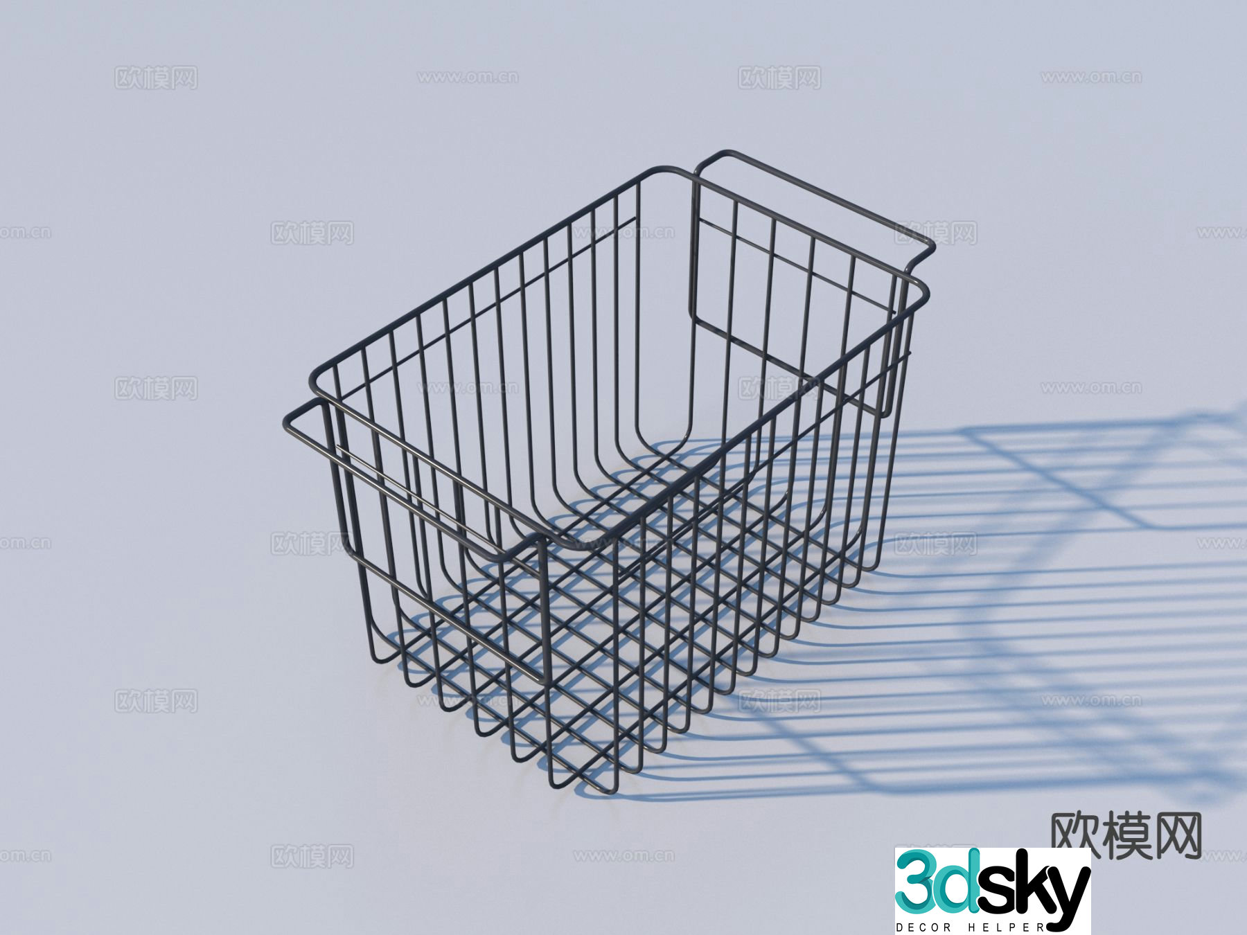 Storage basket storage box 3d model