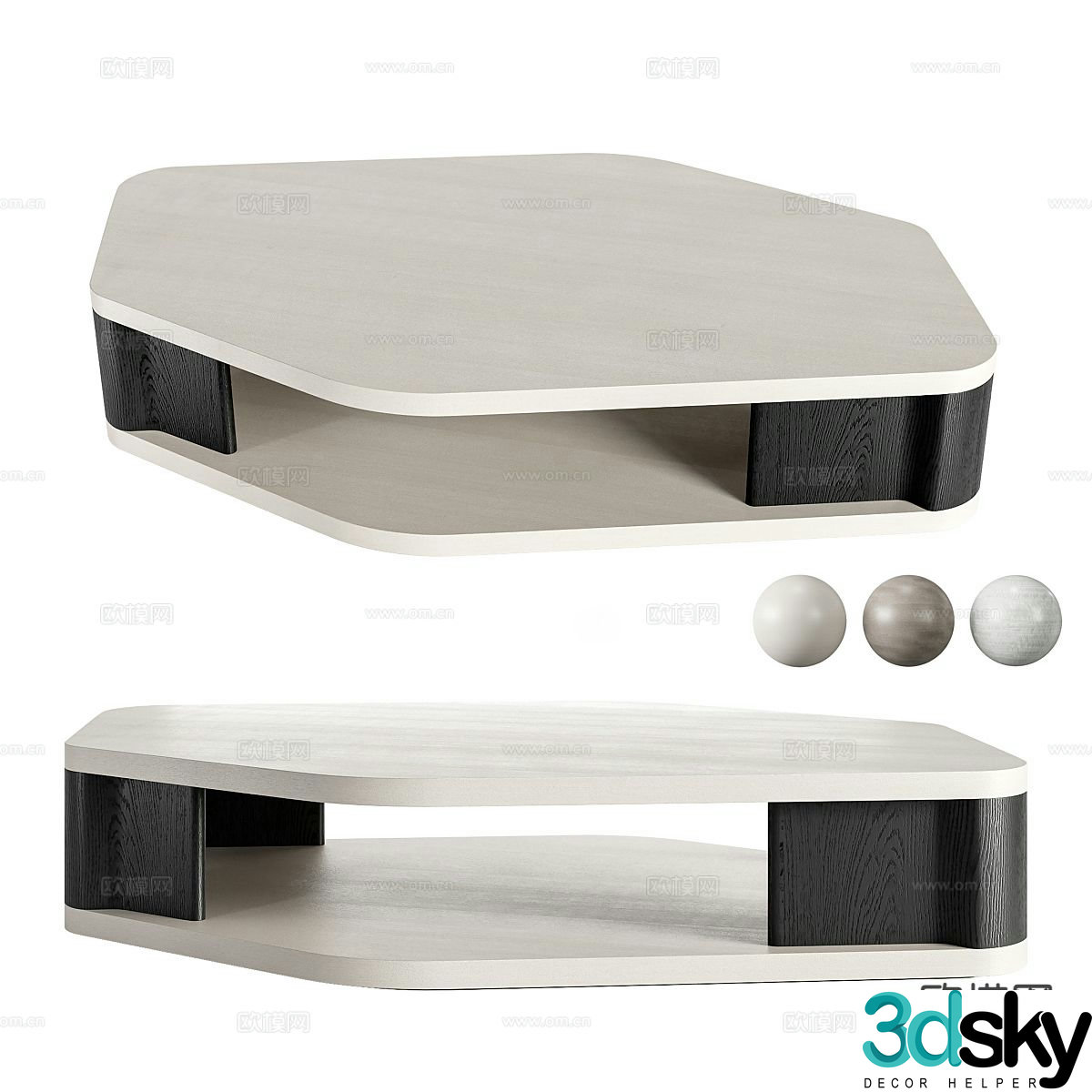 Modern coffee table 3d model
