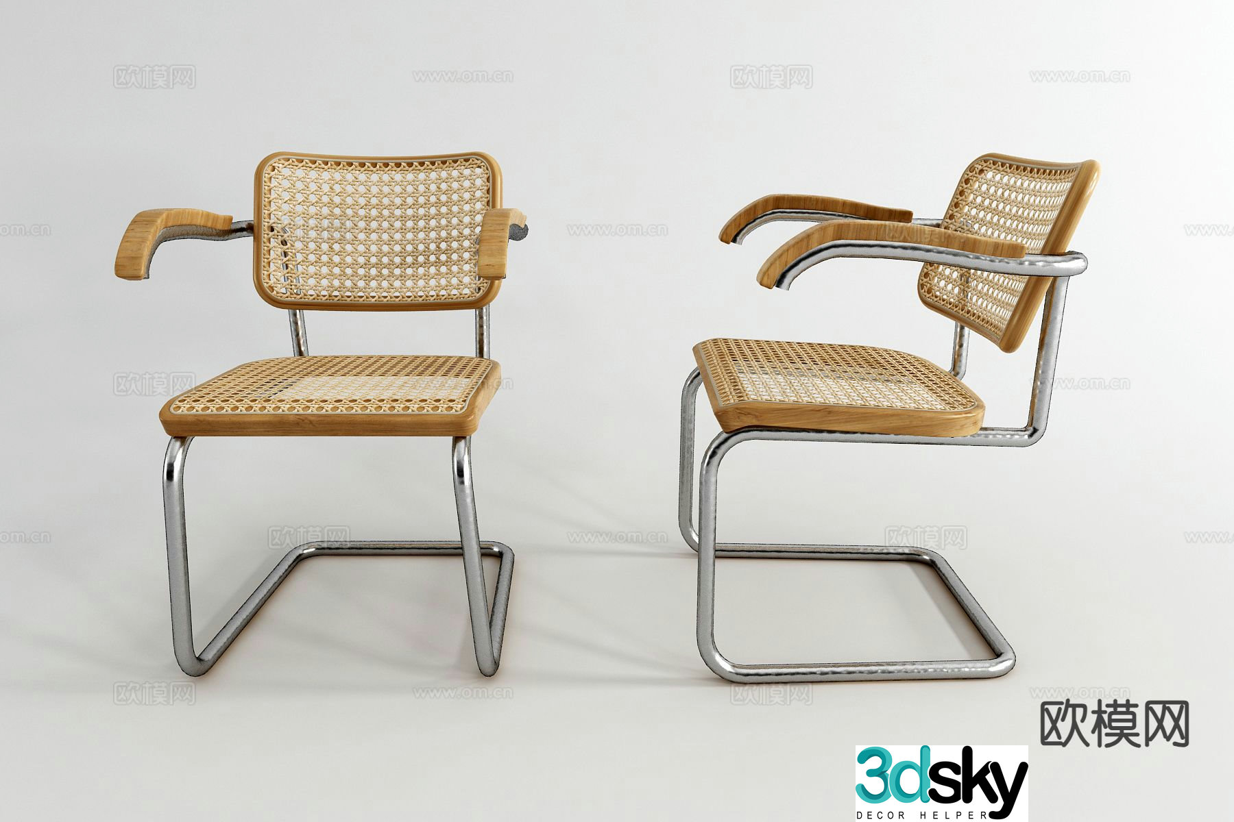 Wabi-sabi chair single chair leisure chair 3d model