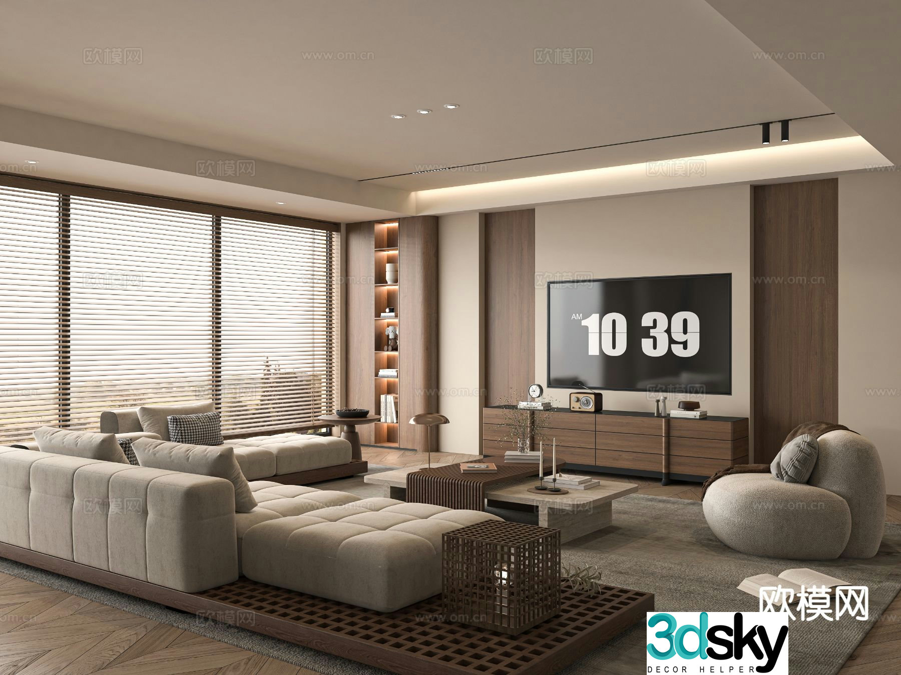 Medieval style living room 3D model
