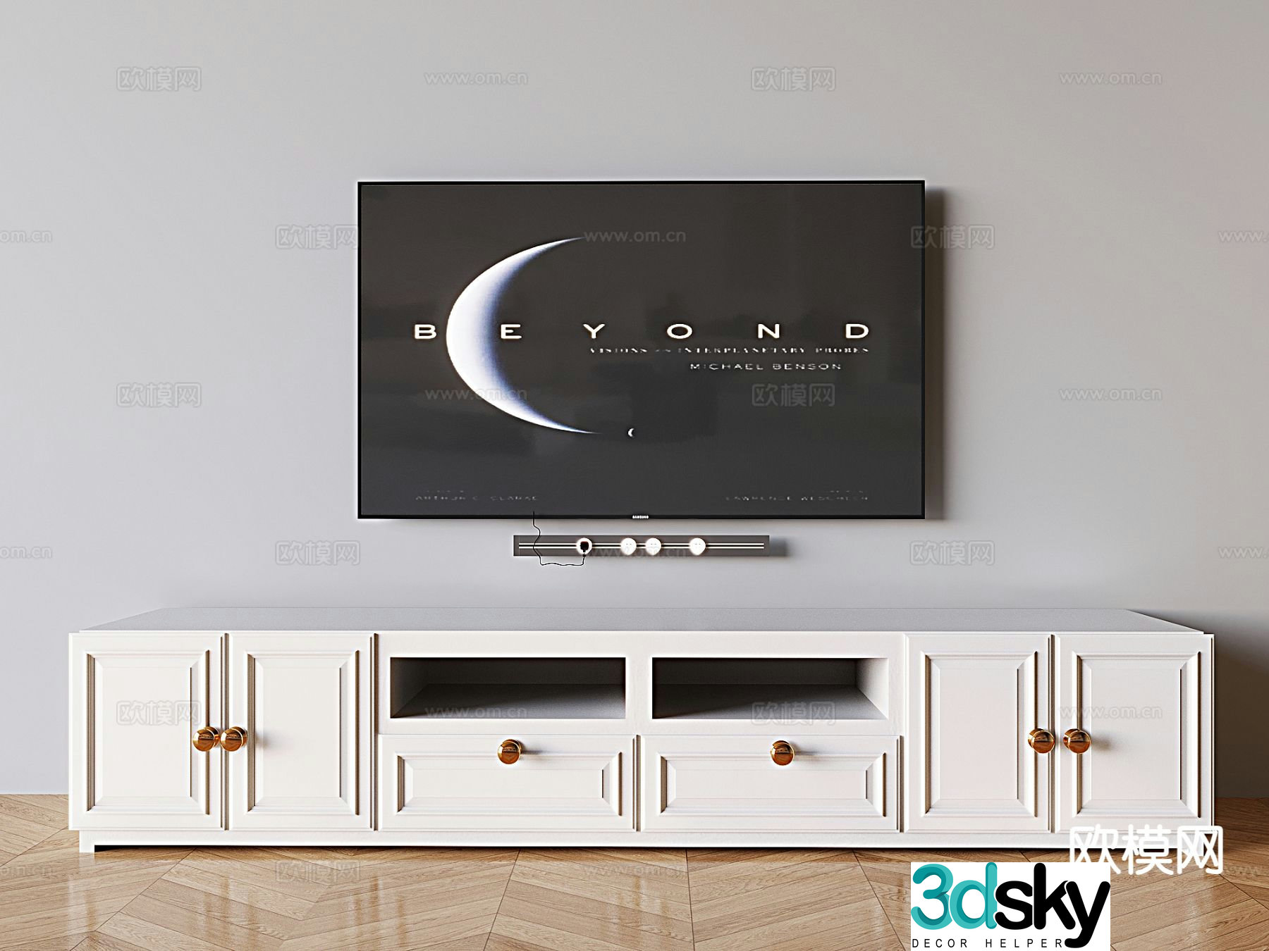 Simple European TV 3D model
