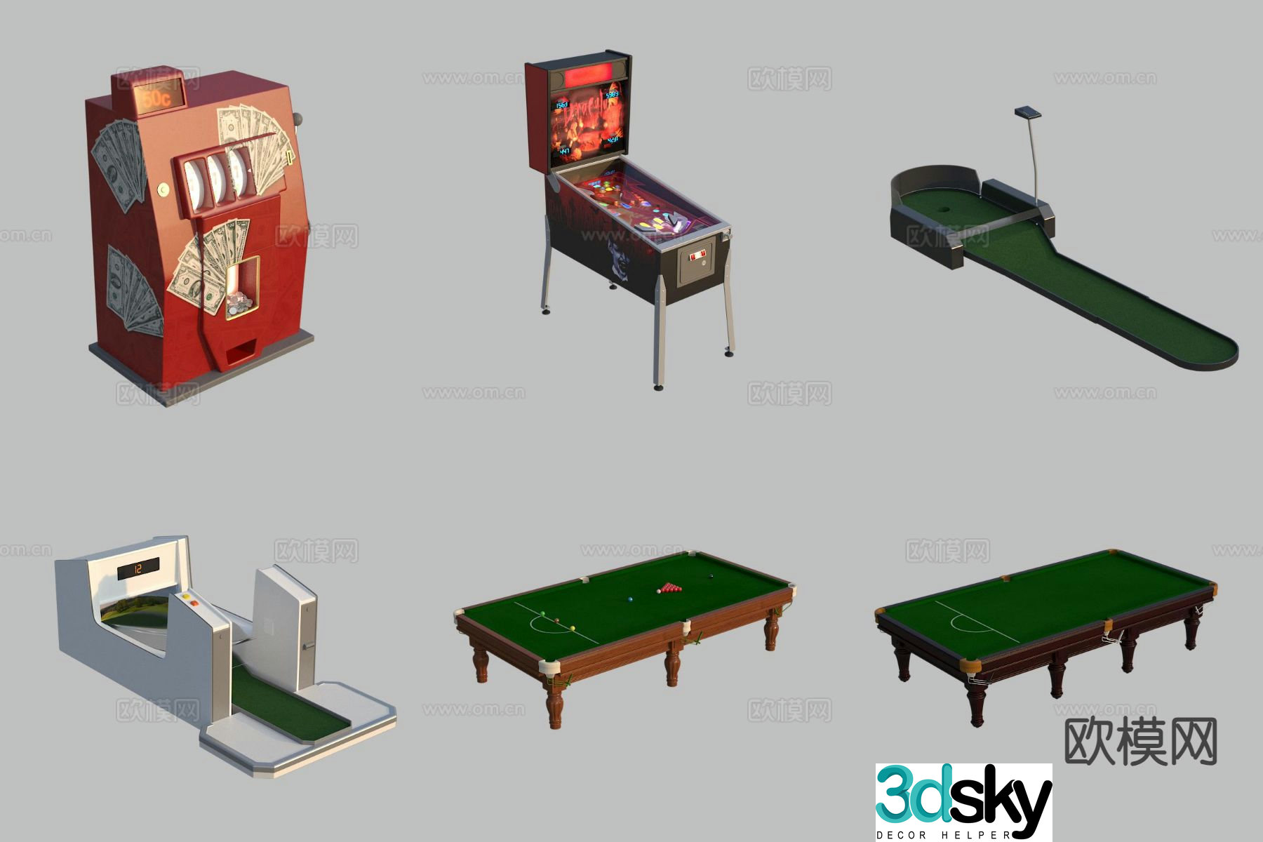 Amusement rides arcade game machine 3d model