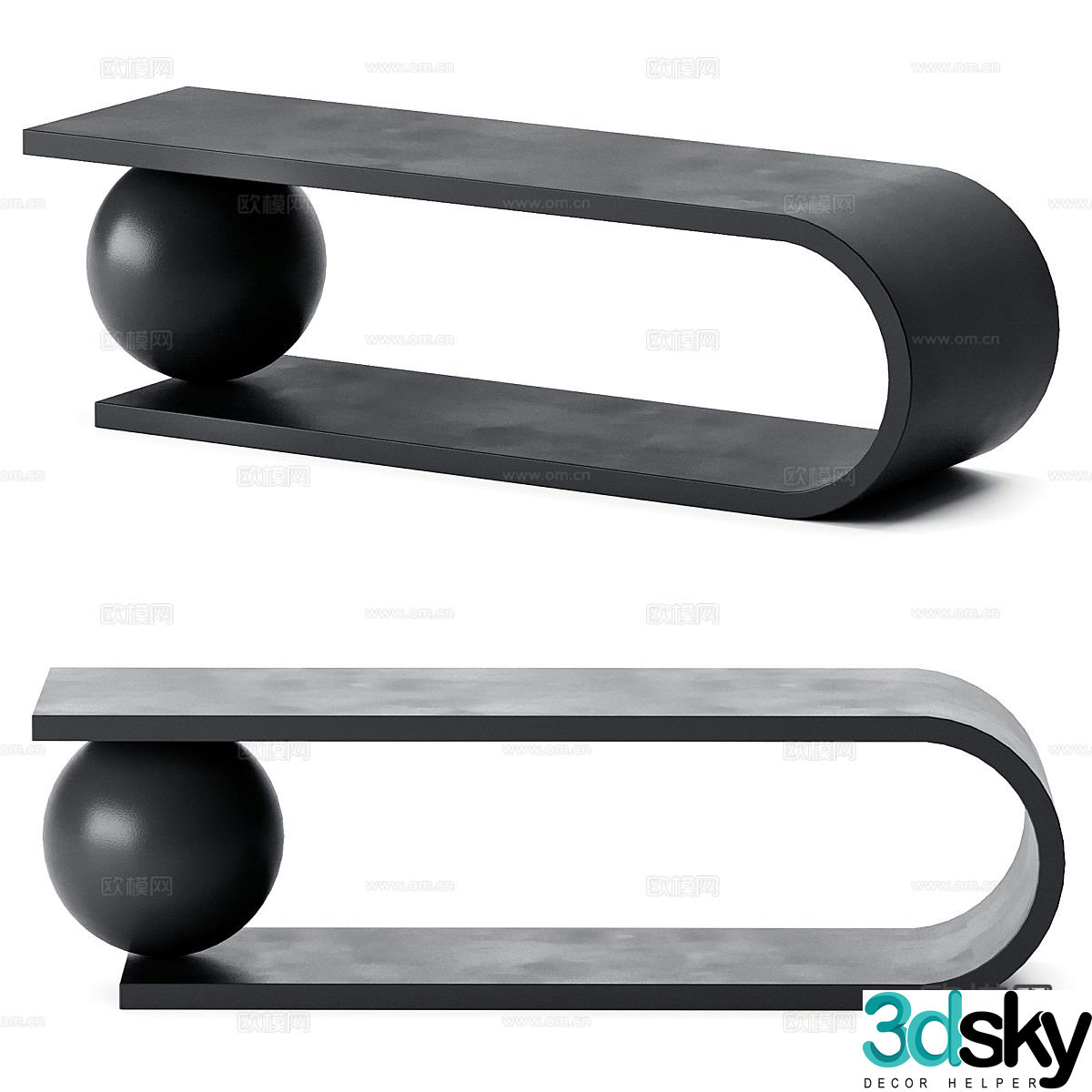Modern dressing table dressing table 3d model