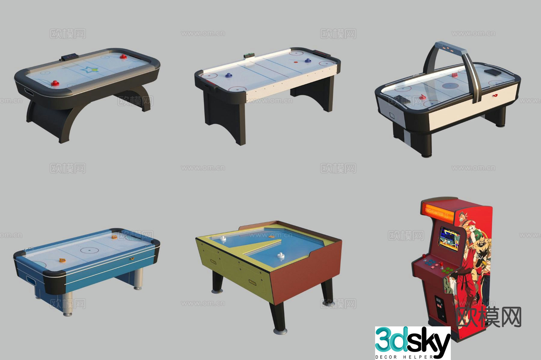 Amusement rides arcade game machine 3d model