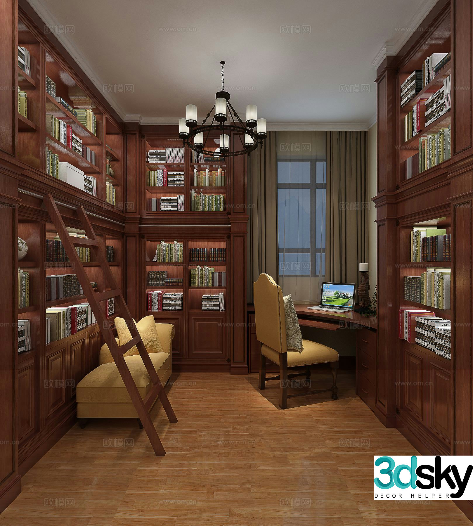 American study 3d model