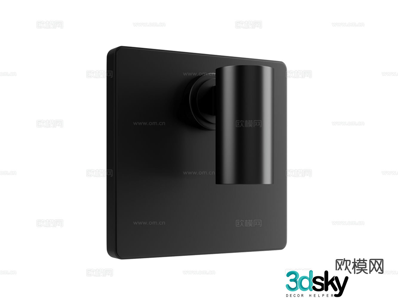 Bedside wall lamp simple wall lamp 3d model