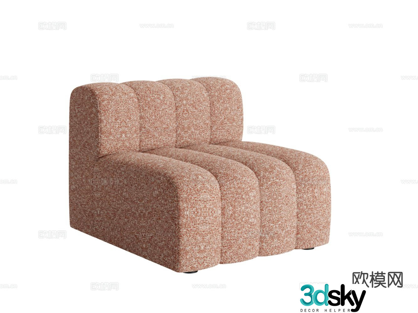 Single sofa leisure sofa 3d model