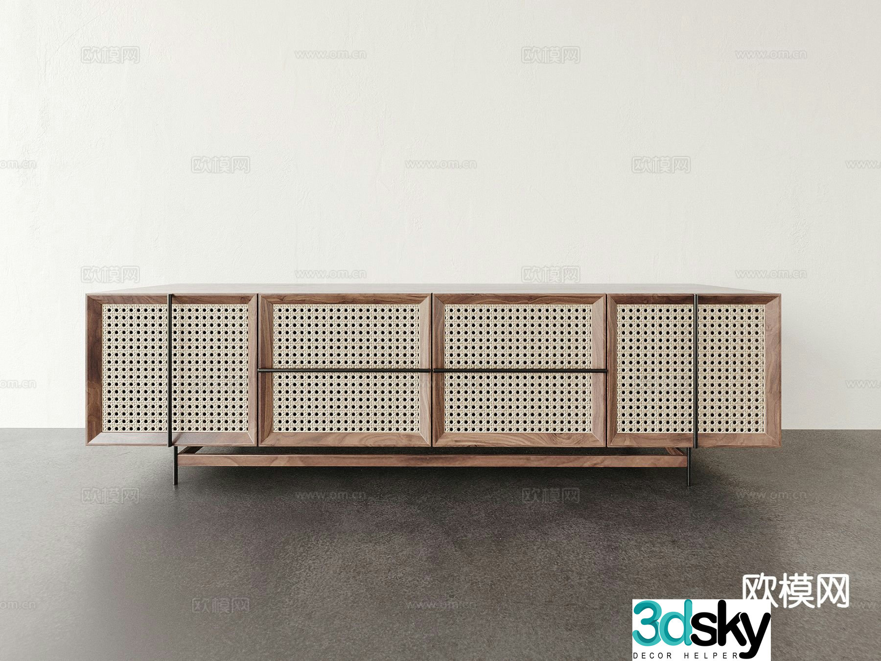 Wabi-sabi TV cabinet 3d model