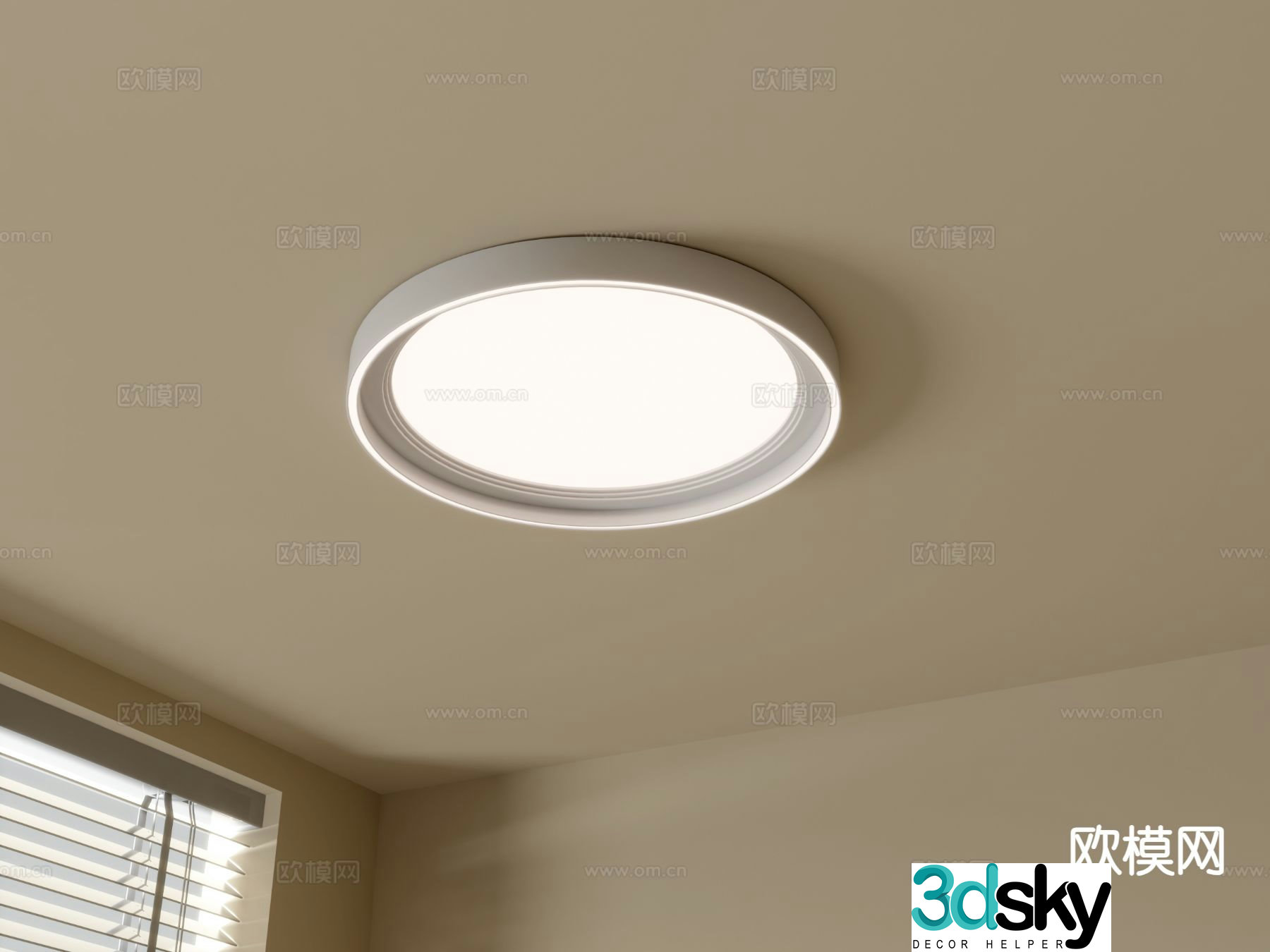 Modern ceiling lamp round ceiling lamp 3d model