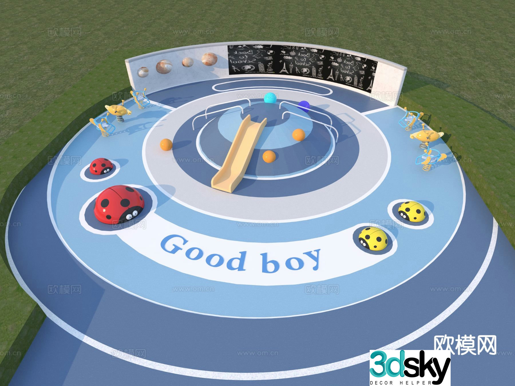 Children’s activity venue play area 3d model