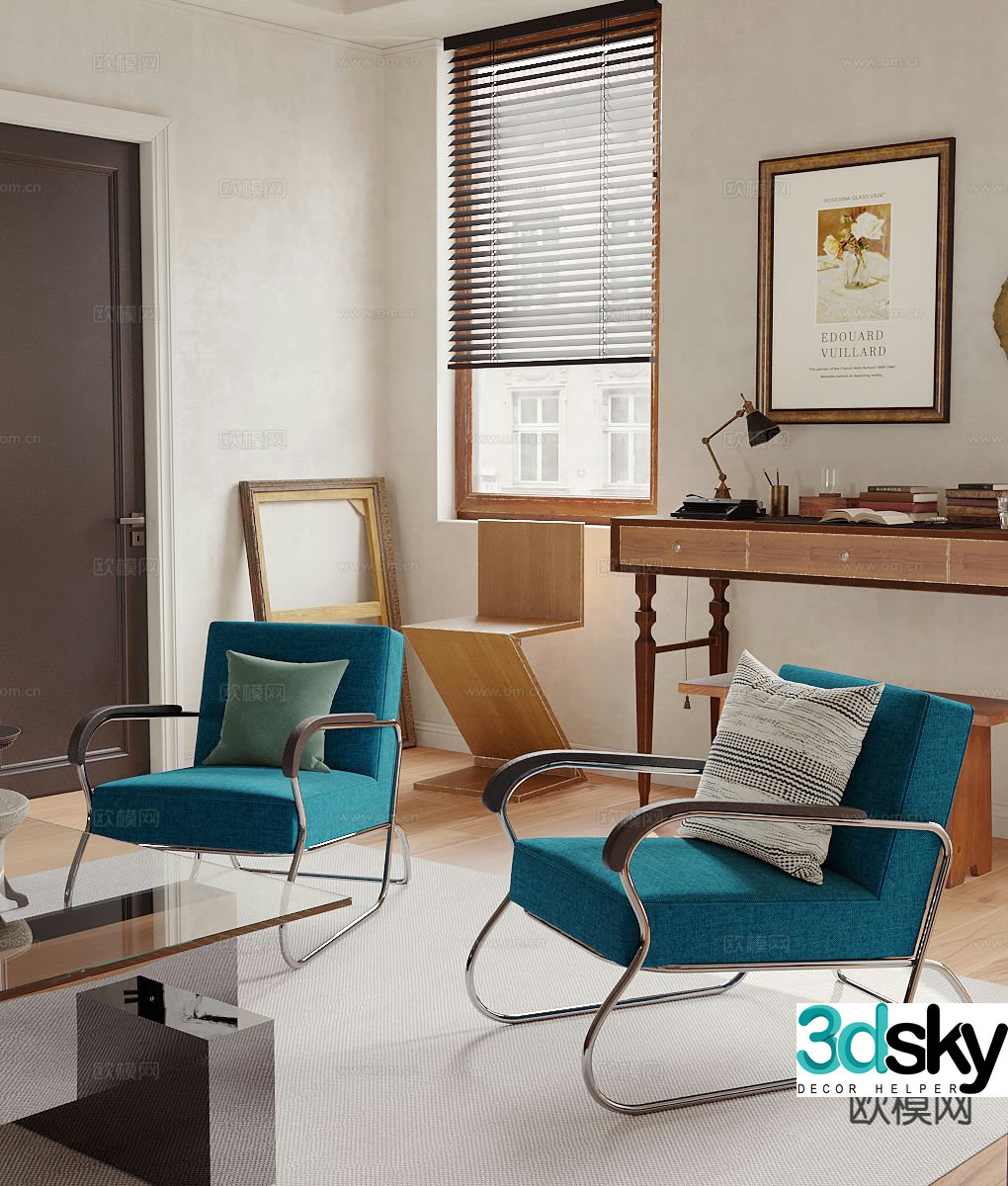 modern chair leisure chair armchair 3d model