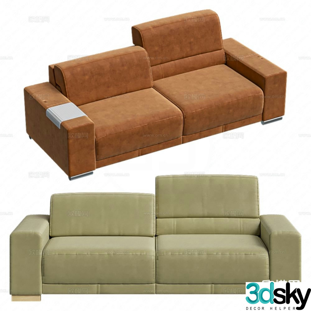 Modern love sofa 3d model