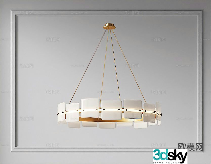 Modern chandelier living room chandelier dining room chandelier 3d model